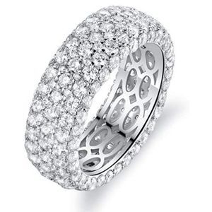 Barzel 18k White Gold or Rose Gold Plated Ring